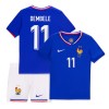 Conjunto (Camiseta+Pantalón Corto) Francia Dembele 11 Primera Equipación Euro 2024 - Niño